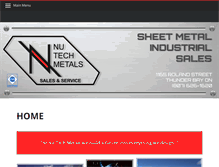 Tablet Screenshot of nu-tech.ca